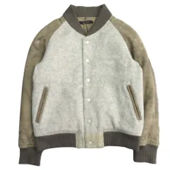 未使用 JOHNBULL ジョンブル アワード ジャケット ブルゾン ゴートレザー シャギーメルトン オイルド加工 山羊革 スタジャン 中綿 M レディース 古着 中古 USED