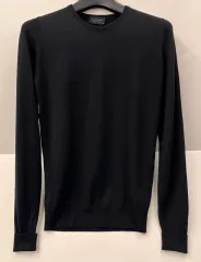 ジョン スメドレー メリノ ウール ラウンドネック ニット S