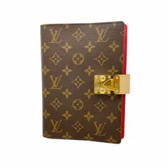 【6bc3608】ルイヴィトン 手帳カバー モノグラム クヴェルテュール カルネポール GI0238 ブラウン レッド【中古】レディース