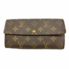 【6bc3651】ルイヴィトン 長財布 モノグラム ポシェットポルトモネクレディ M61726 ブラウン【中古】レディース