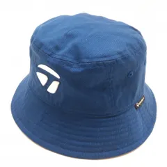 【超美品】テーラーメイド バケットハット ネイビー×白 ドローコード 58cm   ゴルフウェア TaylorMade