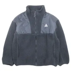 美品 NIKE ACG ナイキ エーシージー POLARTEC ポーラーテック フリース ジャケット ジップアップ FN1882-010 XL/160 黒 キッズ 古着 中古 USED