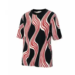 Ma19 MONCLER モンクレール × JW Anderson ALL OVER PRINT SS T-SHIRT サイズS カットソー Tシャツ ブラック レッドt18r