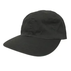 未使用 KIJIMATAKAYUKI キジマタカユキ クラッシュ加工 キャップ 帽子 6パネル ダメージ加工 黒 ブラック メンズ 古着 中古 USED