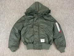 B20BB10 WTAPS ダブルタップス Alpha Industries アルファ インダストリーズ N-2B ミリタリー フライトジャケット TA0690-9019 カーキ