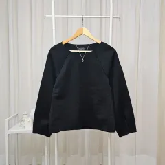 톡톡生地 ルーズフィット ピンタック袖 ブラウス Tシャツ