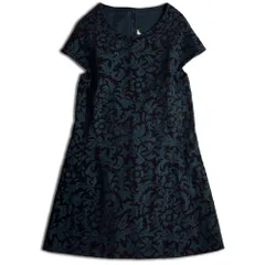 【AD1996】COMME des GARCONS フロッキープリント ウールワンピース S コムデギャルソン 2000000023250のサムネイル
