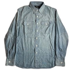 RRL ダブルアールエル シャンブレーシャツ ライトブルー 長袖 美品