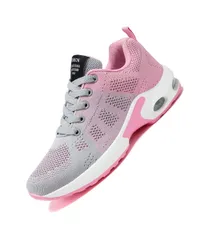 [amatsu] 【在庫限り】 スニーカー レディース 軽量 エアクッション カジュアル トレーニングシューズ 運動靴 通気性 防滑 軽量 スポーツシューズ