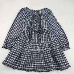 PINK HOUSE ワンピース ピンクハウス チュニック ギンガムチェック フリル リボン ティアード ピンタック 希少 綿100%