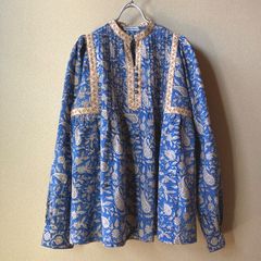 新品】ヌキテパ ペイズリーブリント リボンブラウス 25年現行モデル