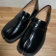 足袋 レースアップ シューズ 黒 メンズ 42 26-27㎝ ローファー ブーツ