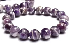 くっきり模様 ケープアメジスト　11mm　ブレスレット 1個売り パワーストーン 天然石 _BG6365-11