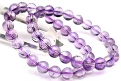 高品質◇透明 アメジスト　10.5mm　ブレスレット 1個売り パワーストーン 天然石 _B1560-105