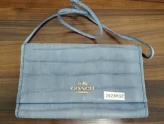 【2623H32】 汚れあり COACH コーチ ショルダーウォレット 財布 長財布 ポーチ ポシェット