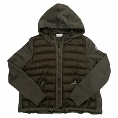 MONCLER モンクレール MAGLIA CARDIGAN ナイロン ダウン ジャケット M カーキ コットン レディースのサムネイル