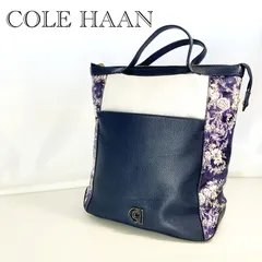 Cole Haan コールハーン グランド アンビション スモール コンバーチブル ラックス バックパック リュック 花柄 3way  ネイビー ホワイト  レディース 鞄のサムネイル