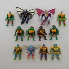 〇ミュータント ニンジャ タートルズ ミニ・フィギュア レオナルド、ラファエロ、ドナテロ、ミケランジェロ、合計12体