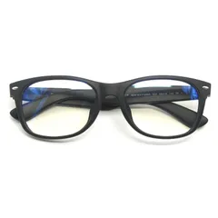 美品 Ray-Ban レイバン サングラス RB2132-F NEW WAYFARER 度入り イタリア製 ニューウェイファーラー 622 ラバーブラック 65009791