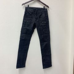 N1061 Lee Riders リー ジップ&ブッシュカーゴポケットカスタム ナローパンツ ｗ28 S ブラックデニム ストレッチ メンズ  スキニー カーゴ