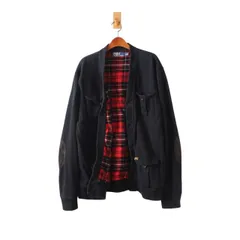 ポロ ラルフローレン スウェット地 カーディガン 裏チェック柄 黒 L 180/100A （w-1620119）