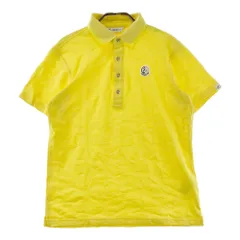 サイズ：M AND PER SE アンパスィ  半袖ポロシャツ 総柄 イエロー系 [240101627806] ゴルフウェア メンズ ストスト