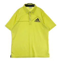 サイズ：2XO ADIDAS GOLF アディダスゴルフ N66137 半袖ポロシャツ ボタンダウン  イエロー系 [240101631909] ゴルフウェア メンズ ストスト