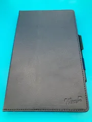 タブレットケース タッチペン付き 手帳型 ネイビー 保護フィルム・クロス付き