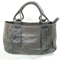 COLE HAAN クロコ型押し ハンドバッグ ブラック - メルカリ