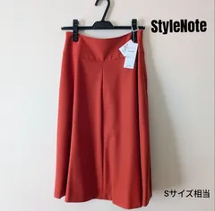 新品タグ付 ベルメゾン StyleNote フレアスカート S テラコッタ 裏地付のサムネイル
