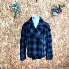 SG5181 SHIPS シップス ダブルブレストジャケット チェック柄