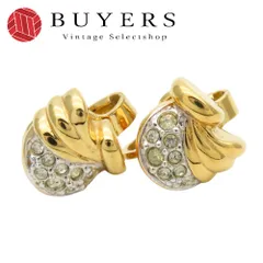 【中古】 ニナリッチ イヤリング メタル ラインストーン ゴールド メッキ アクセサリー 小物 レディース 女性 NINA RICCI