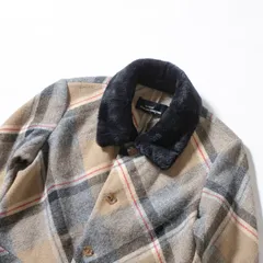 コムデギャルソン tricot COMME des GARCONS AD1996 チェック柄 ウールジャケット ファー襟付き レディース 日本製 USED アウター ブルゾンのサムネイル