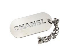 CHANEL シャネル キーリング バッグチャーム ドッグタグ シルバー 箱