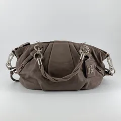 COACH（コーチ）　マディソン　 プリーテッド　レザー　ソフィア　サッチェル　2way　ハンドバッグ　17773　ブラウン