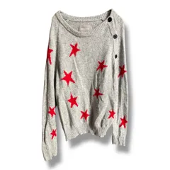 ZADIG&VOLTAIRE ザディグエヴォルテール カシミヤニット トップス セーター 欲しい柄 カシミヤ100% 長袖 プルオーバー サイドボタン レディース サイズXS グレー 秋 久喜倉庫店 4 No.K1500のサムネイル