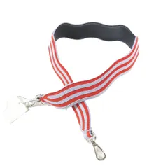 未使用 FENDI フェンディ ストラップユー ウエーブストライプ レザー スエード バッグ用 ショルダーストラップ アクセサリー 紫 赤 レディース 古着 中古 USED