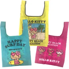日焼けキティ エコバッグ ハローキティ サンリオ Hello Kitty 折りたたみ コンパクト ショッピングバッグ ハワイアン バッグ ハワイアン雑貨