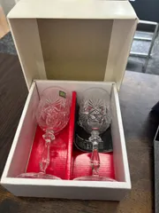 【美品未使用】HOYA　CRYSTAL　ワイングラス　２個入