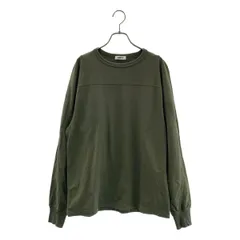 AUBETT / オーベット | GIZA空紡 インレー フットボール  Tシャツ カットソー | 3 | オリーブ | メンズ