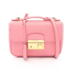 プラダ PRADA ハンドバッグ ピンク サフィアーノレザー ショルダーバッグ レディース Used B
