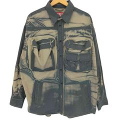 DIESEL ディーゼル 総柄フードジャケット サイズ46】 - メルカリ