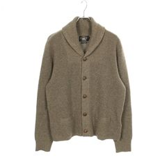極美品/カシミヤ100%】RRL ダブルアールエル カーディガン ネイビー系