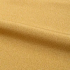 【美品】江戸小紋 謂れ小紋 抽象柄 山吹茶 縫い一つ紋 正絹 袷 身丈：約158cm 裄：約64cm