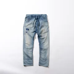 ディーゼル DIESEL KROOLEY ジョグジーンズ スリムフィット メンズ カジュアル イージー スポーティー ヴィンテージ風 スウェットパンツ イージーパンツ デニム風 ヴィンテージ加工 ボトムス パンツ