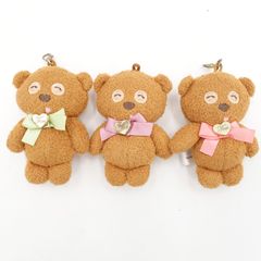 昭和レトロ フロッキー キーホルダー ピンバッジ ゾウ クマ ブタ 動物