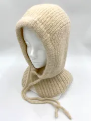新品 LOWRYS FARM ローリーズファーム バラクラバ ニット帽 ベージュ ■■レディース