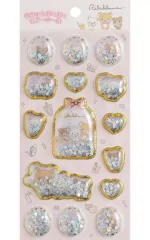 【新品】シール・ステッカー A柄 キラッとぷくぷくエアーシール 「リラックマ」