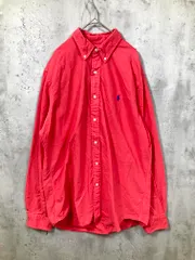 Ralph Lauren ラルフローレン ボタンダウン CLASSIC FIT 長袖 シャツ sizeL/オレンジ ■■メンズ