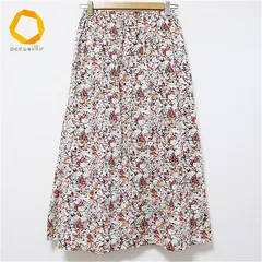 パーソンズ PERSON'S ロングスカート フレアスカート 花柄 総柄 レディース [a885136n]